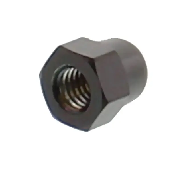 JMP Hutmutter M6 Edelstahl A4 schwarz 5053573619020