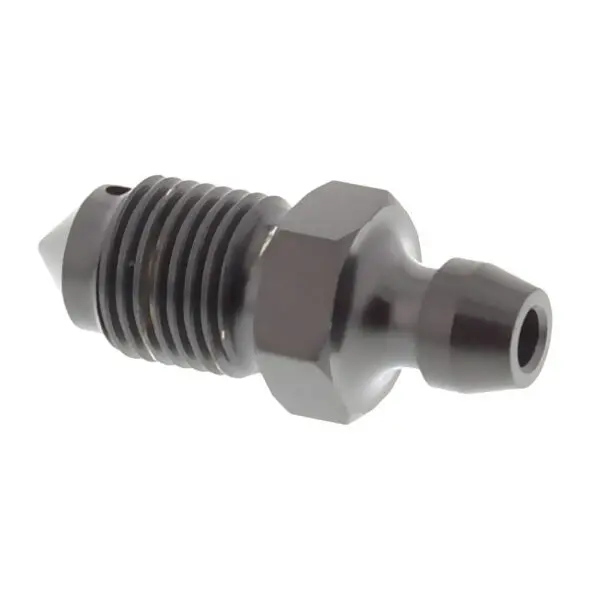 JMP Entlüfterschraube M10X1.00mm Edelstahl A4 f. Aprilia Pegaso schwarz 50535736