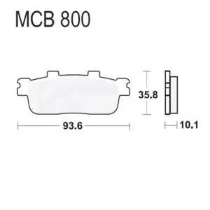 TRW Lucas Bremsklotz Standard f. Daelim ET 300 LC KMYMRF0C MCB800 3322937986408