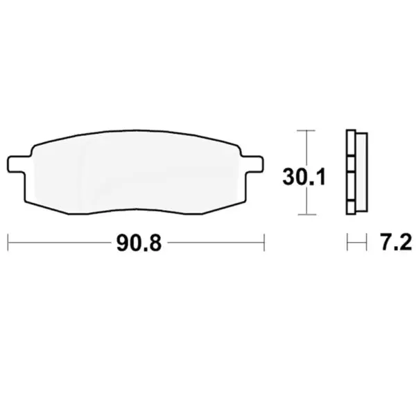 TRW Lucas Bremsklotz Standard f. Yamaha TT 600 3SW2 3SW 3SW-000101 3SW MCB549 33