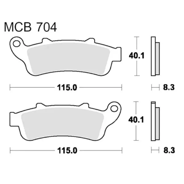 TRW Lucas Bremsklötze Standard Standard MCB704 3322937222995
