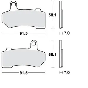 TRW Bremsklotz PC f. Harley Davidson Glide/RoadKing MCB781PC