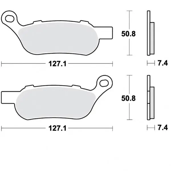 TRW Bremsklotz PC f. Harley Davidson MCB814PC