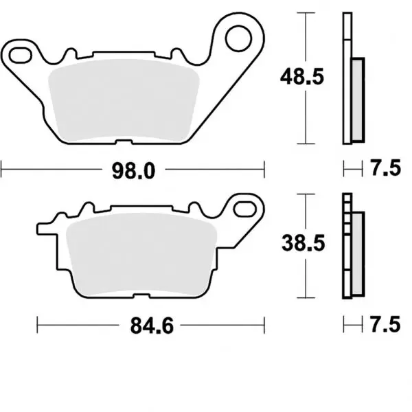 TRW Bremsklotz f. Yamaha CZD/GPD/LTS-C/MWS