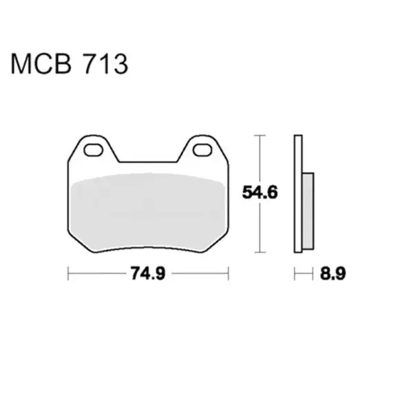 TRW Lucas Bremsklötze Standard passend zu BMW K 1200 LT MCB713 3322937986224