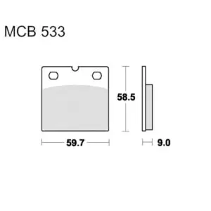 TRW Lucas Bremsklötze Sintermetall Vorn MCB533SV 3322937222698