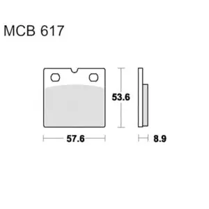 TRW Lucas Bremsklötze Sintermetall Vorn MCB617SV 3322937222766