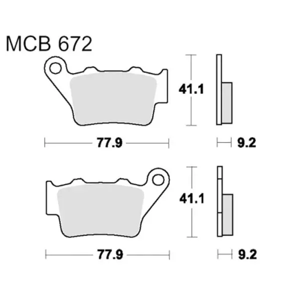 TRW Lucas Bremsklötze Sintermetall Hinten MCB672SH 3322937222827