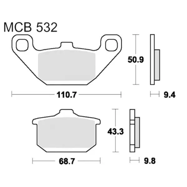 TRW Lucas Bremsklötze Standard MCB532 3322937089765