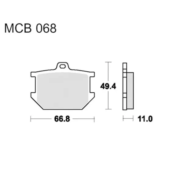 TRW Lucas Bremsklötze Standard MCB68 3322937092536