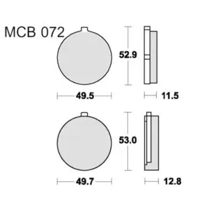 TRW Lucas Bremsklötze Standard f. Suzuki GS 500 E uvm. MCB72 3322937092574