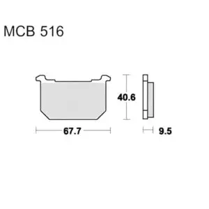 TRW Lucas Bremsklötze Standard f. Kawasaki GPZ 1100 B uvm. MCB516 3322937089383