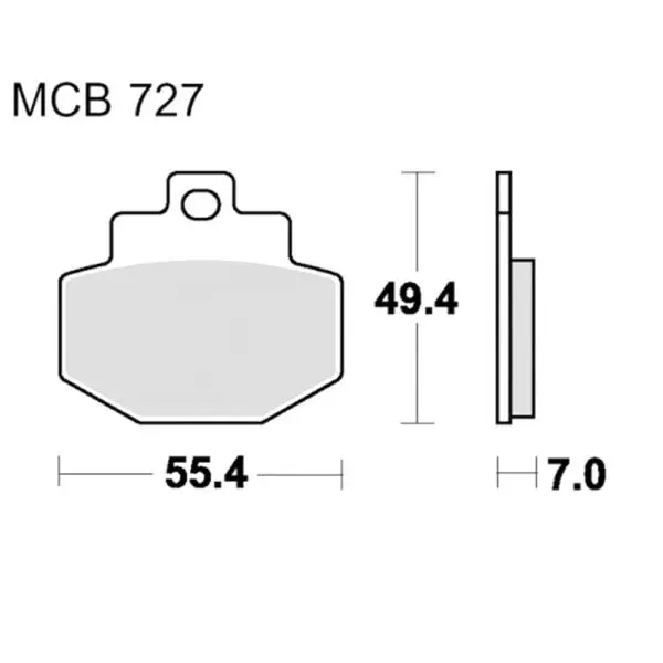 TRW Lucas Bremsklötze Standard MCB727 3322937986293