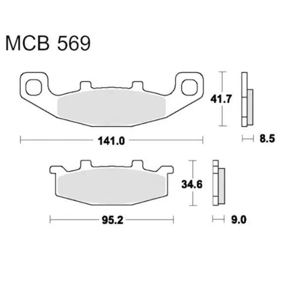 TRW Lucas Bremsklötze Standard Standard MCB569 3322937090723