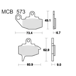 TRW Lucas Bremsklötze Standard f. Kawasaki KLR 650 A uvm. MCB573 3322937090877