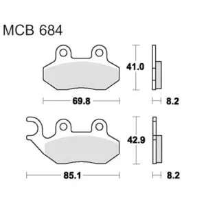 TRW Lucas Bremsklötze SCO MCB684EC 3322937992225