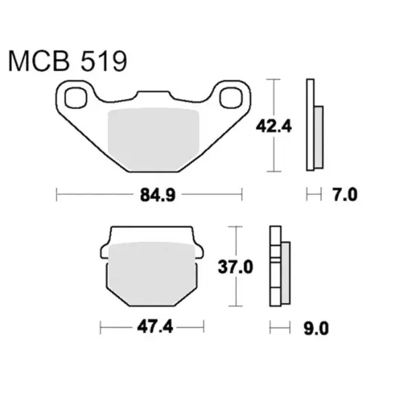 TRW Lucas Bremsklötze Standard MCB519 3322937089451