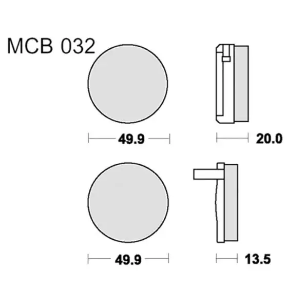 TRW Lucas Bremsklötze Standard passend zu Honda CB 750 K MCB32 3322937089062