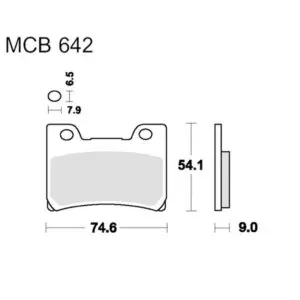 TRW Lucas Bremsklötze Standard f. Yamaha FZR 1000 uvm. MCB642 3322937092079