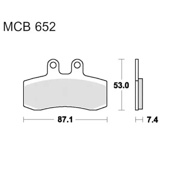 TRW Lucas Bremsklötze Standard f. Aprilia Pegaso 650 uvm. MCB652 3322937092222