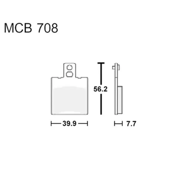 TRW Lucas Bremsklötze SCO MCB708EC 3322937992287