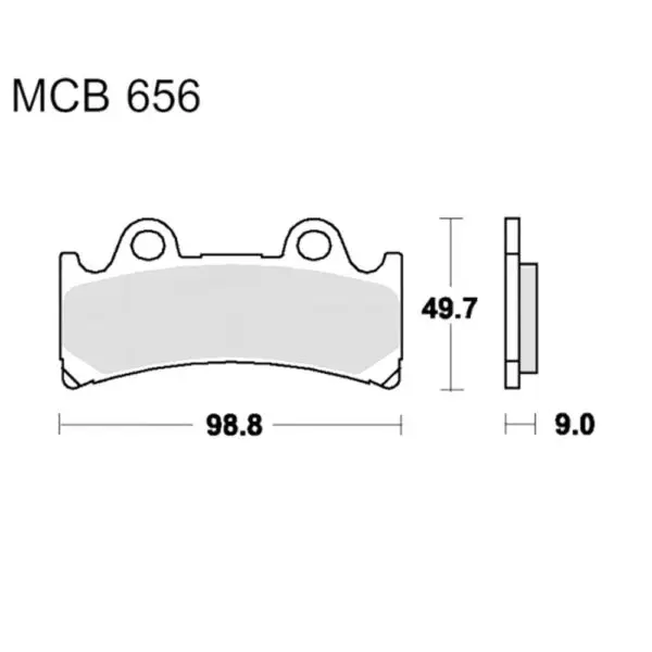 TRW Lucas Bremsklötze Standard f. Triumph Daytona 900 uvm. MCB656 3322937092253
