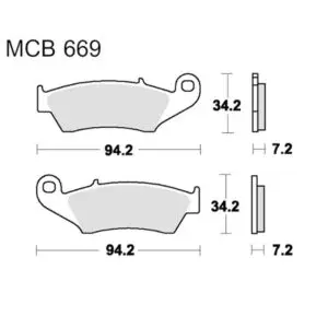 TRW Lucas Bremsklötze Standard f. AJP PR5 250 Enduro uvm. MCB669 3322937092420