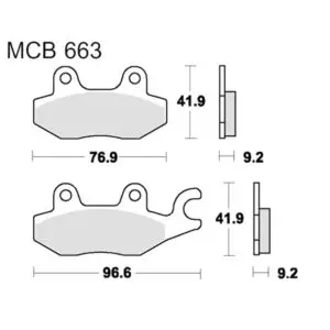 TRW Lucas Bremsklötze Standard MCB663 3322937092376