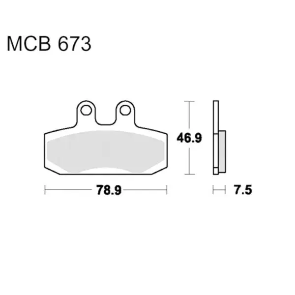 TRW Lucas Bremsklötze Standard passend zu Honda CA 125 uvm. MCB673 3322937092499