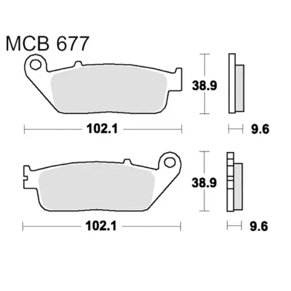 TRW Lucas Bremsklötze Standard passend zu BMW C 600 uvm. MCB677 3322937092512