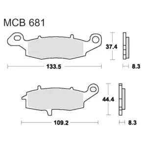 TRW Lucas Bremsklötze Standard MCB681 3322937202607
