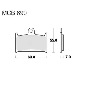 TRW Lucas Bremsklötze Standard f. Suzuki GSF 1200 uvm. MCB690 3322937202706