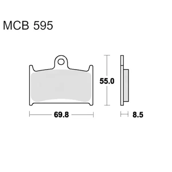 TRW Lucas Bremsklötze Sintermetall Vorn MCB595SV 3322937202225