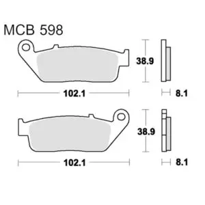 TRW Lucas Bremsklötze Sintermetall Vorn Kymco Xciting 250 i MCB598SV 33229372022