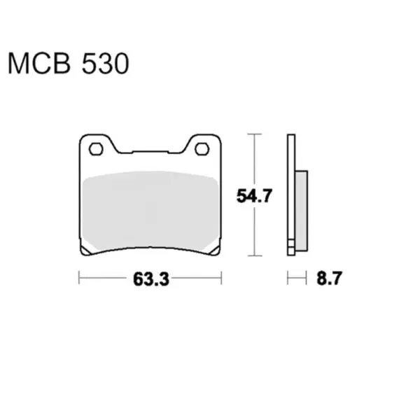 TRW Lucas Bremsklötze Sintermetall Vorn MCB530SV 3322937222674