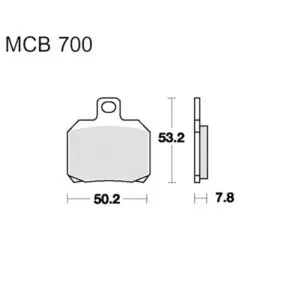 TRW Lucas Bremsklötze Sintermetall SCO MCB700SRM 3322937994823