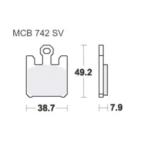 TRW Lucas Bremsklötze Crq f. Kawasaki ZX uvm. Carbon MCB742CRQ 3322937320608