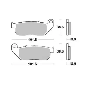 TRW Lucas Bremsklötze Sintermetall Vorn MCB753SV 3322937363384