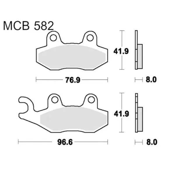 TRW Lucas Bremsklötze Sintermetall Vorn Yamaha YXR 700 FSP2Y MCB582SV 3322937510