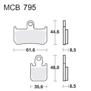 TRW Lucas Bremsklötze Sintermetall Vorn f. Yamaha MT uvm. MCB795SV 3322937510801