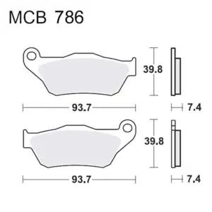 TRW Lucas Bremsklötze Standard f. MBK YP 125 uvm. MCB786 3322937492961