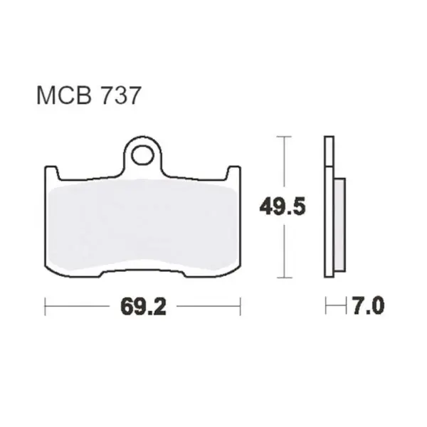 TRW Lucas Bremsklötze CRQ Carbon MCB737CRQ 3322937292875