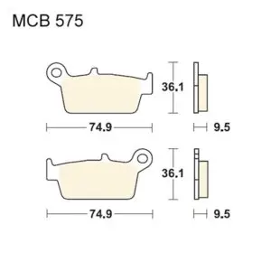 TRW Lucas Bremsklötze Standard OFFROA MCB575EC 3322938090579