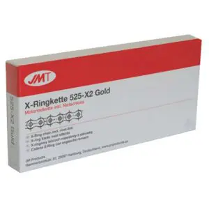 JMT X-Ringkette 525x2gold/100 Kette Offen + Nietschloss Aprilia Mana 850 Gold GB