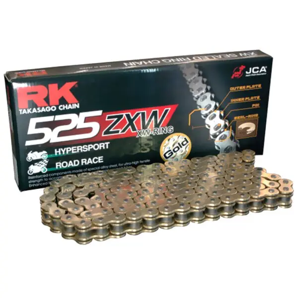 RK XW-Ringkette GB525ZXW/122 Kette offen mit Nietschloss
