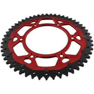 ZF-Dual Kettenrad Dual 52Z Teilung 520 Innendurchmesser 125 Lochkreis 153 rot