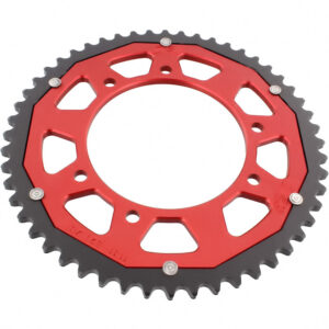 ZF-Dual Kettenrad Dual 52Z Teilung 420 Innendurchmesser 105 Lochkreis 125 rot
